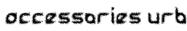 Accessories Urban font preview